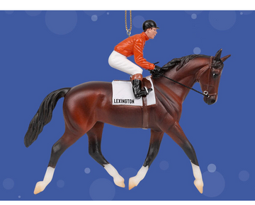 Lexington | Racehorse Ornament on white background Lexington | Racehorse Ornament